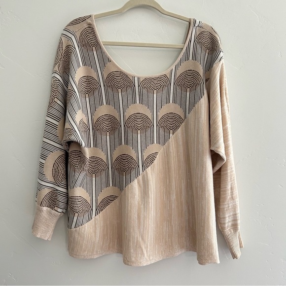 Anthropologie Sweaters - Anthropologie Daily Practice Knit Sweater Dolman Sleeves Neutral Size Large